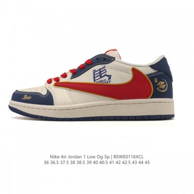 公司级 耐克 Nike Air Jordan 1 Low Og Sp Military Blue Aj1乔1倒勾 2026年新款低帮篮球鞋 Aj1 乔丹1代 A