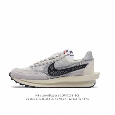 耐克 Nike 耐克双勾swoosh跑鞋 厚底增高运动鞋。Sacai X Nike Ldwaffle 慢跑鞋 Sacai 将 Nike 经典鞋款 Waffle - 点击图像关闭