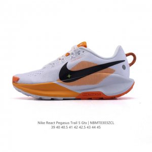 170 耐克(Nike)Pegasustrail5 男款越野跑步鞋夏新款耐克飞马该鞋款搭载出众回弹的 Reactx 泡绵中底，多种地面，皆可轻松驾驭。采用别致设