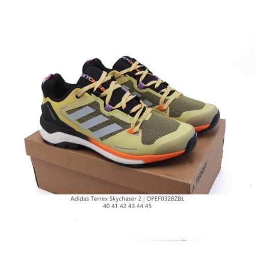 200 【公司级】Adidas阿迪达斯Terrex Skychaser 2 男子经典款户外徒步登山缓震防滑跑步鞋徒步运动鞋，Adidas Terrex Skyc