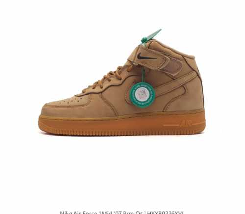 公司级耐克 Nk Air Force 7 Mid Af1耐克 空军一号 Af1 中帮 魔术贴 附送清洁刷 厚底增高运动板鞋 原楦头原纸板 打造纯正空军版型 专注
