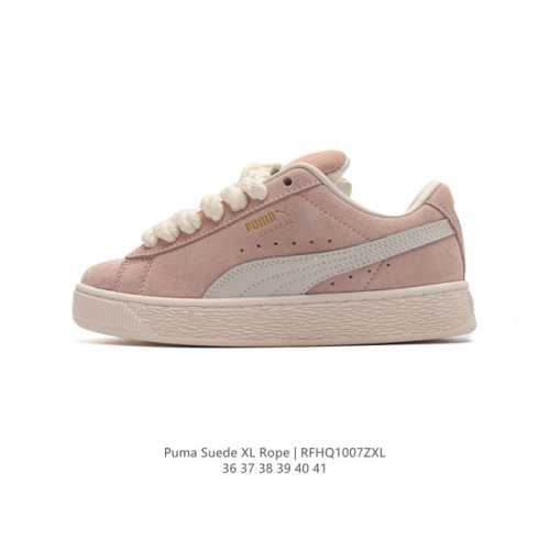 彪马puma Suede Xl 低帮复古轻便透气防滑减震休闲鞋 小白鞋 厚底增高运动板鞋 类型：女鞋 尺码: 36-41 货号：398708-02 编码：Rgh