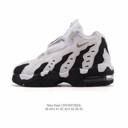 新品公司级 Nike耐克 Air Raid 男款 中帮耐磨训练运动实战篮球鞋 织物合成革 舒适百搭 气垫缓震减震防滑耐磨包裹性支撑轻便 中帮 复古篮球鞋尺码：4 - 点击图像关闭