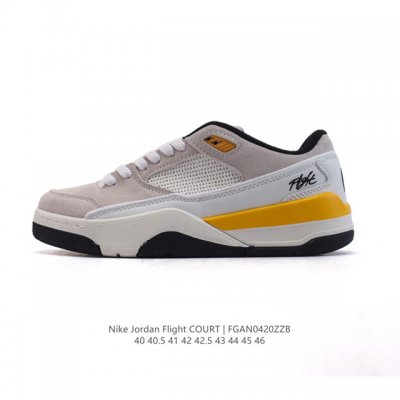 耐克 Nike 乔丹 Jordan Flight Court 时尚休闲 防滑耐磨 低帮运动鞋 复古篮球鞋 男款 Jordan 新鞋型 又来了！新配色曝光！滑板与