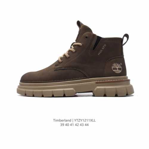 公司级 Timberland添柏岚靴子天伯伦中帮马丁靴 踢不烂经典大黄靴 防水面料 中高帮靴 马丁靴 户外休闲潮流系列板鞋 搭配防臭防腐真皮乳胶鞋垫，给您完美的
