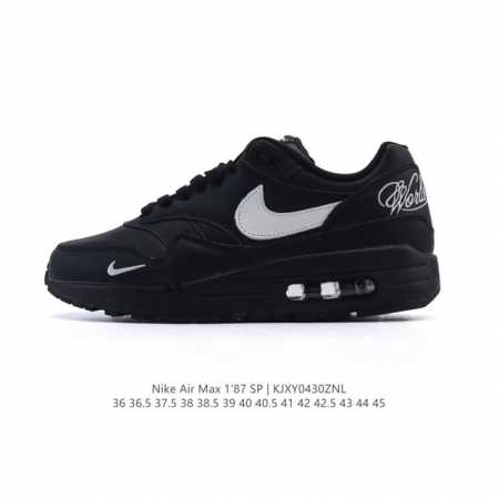 公司级耐克 Nike Air Max 1 ’87 Og 复刻复古休闲跑步鞋 气垫休闲运动鞋，这款鞋子不仅延续了耐克的经典设计，还融入了现代的舒适科技。轻盈的鞋身 - 点击图像关闭