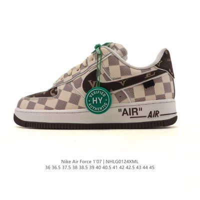 公司级 Af1耐克 Nike Air Force 1 ‘07 Low 空军一号 2026年新款 路易威登联名 厚底增高百搭运动板鞋 原楦头原纸板 打造纯正空军版