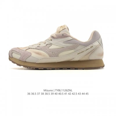 公司级 Mizuno 美津浓 复古时尚休闲舒适减震运动跑步鞋 美津浓Wave机械缓震，可以说是机械缓震跑鞋科技的翘楚。有着非凡的适应性，有着充分而持久的缓震能力