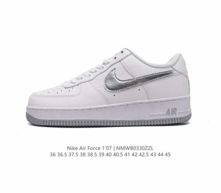 耐克 Nike Air Force 1 '07 Low 空军一号含气垫 低帮百搭厚底增高休闲运动板鞋 柔软 弹性十足的缓震性能和出色的中底设计 横跨复古与现代的 - 点击图像关闭