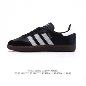 100 【真标】阿迪达斯 德训鞋 Adidas Originals Samba Og Shoes 经典运动鞋小白鞋「T头鞋」男女鞋 彰显休闲摩登风情的时尚经典鞋