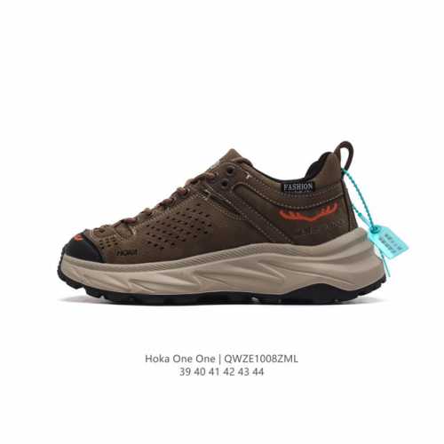公司级小红书推荐hoka M Anfuma Low Gtx全新配色 厚底增高运动跑步鞋 户外活动老爹鞋 时尚休闲板鞋 这个品牌来自于新西兰的毛利语，Hoka表示