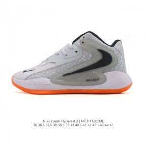 新品公司级 Nike耐克排球鞋 Zoom Hyperset 2 Se Electric巴黎奥运配色实战篮球鞋Fv3687 综合训练羽毛球网球耐克专业排球鞋舒适柔
