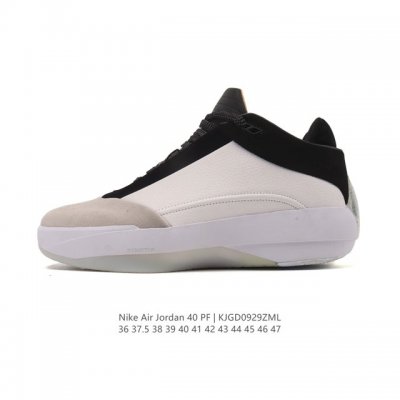 新品公司级 耐克 Nike 2025年男女子Air Jordan 40 pf篮球鞋 Hm9932-100 搭载全掌Zoomx泡棉+全掌Air Zoom Stro