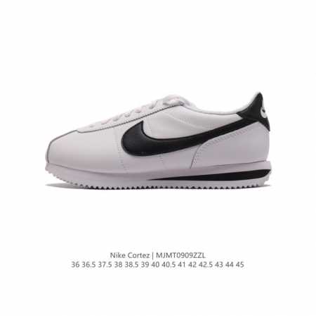 新款 耐克 Nk Classic Cortez Leather 阿甘复古初代皮革运动慢跑鞋。Nike Classic Cortez 鞋款是 Nike 元年款跑步 - 点击图像关闭