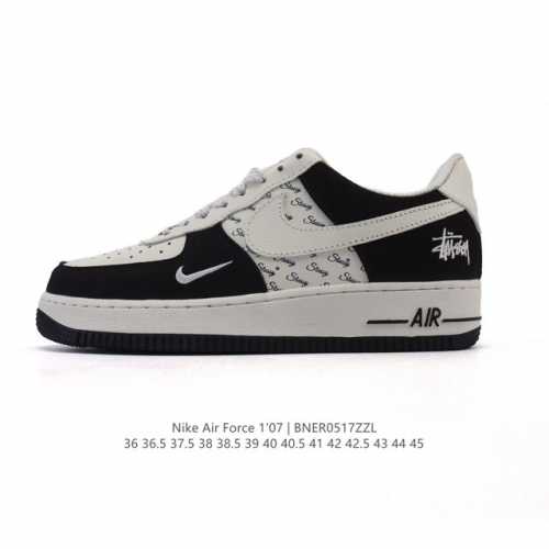 耐克Nike Air Force 1 Low 空军一号 Af1 2025年新款 小白鞋 低帮百搭厚底增高休闲运动板鞋 柔软 弹性十足的缓震性能和出色的中底设计