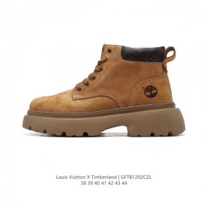 公司级 Timberland添柏岚靴子天伯伦高帮马丁靴 路易威登联名 踢不烂经典大黄靴 高帮靴 马丁靴 户外休闲潮流系列 搭配防臭防腐真皮乳胶鞋垫，给您完美的穿