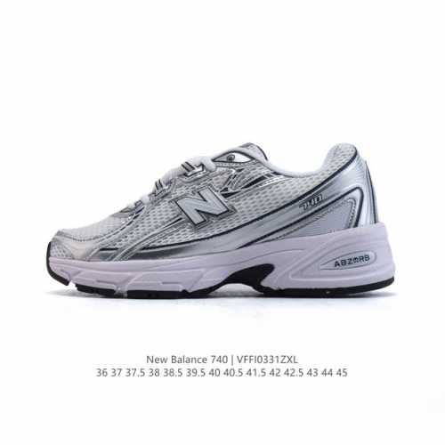 New Balance Mr740 Nb新百伦系列复古老爹风休闲运动慢跑鞋。采用轻质牛剖革拼接透气网眼衬垫织物鞋面材质 T-Beam大底提供足步弓支撑 保持步态