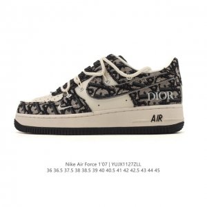 公司级 Af1耐克 Nike Air Force 1 ‘07 Low 空军一号 2025年 新款 解构绑带 双鞋带 厚底增高百搭运动板鞋 原楦头原纸板 打造纯正