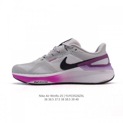 耐克 Nike Zoom Winflo 25 登月25代 跑鞋透气缓震疾速跑鞋 采用透气网眼鞋面搭配外翻式鞋口 为脚跟区域营造出色舒适度 而在鞋底部分 搭载全掌