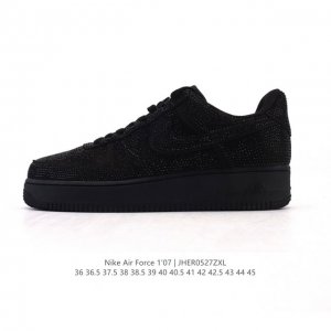 耐克 Nike Air Force 1 '07 Low 空军一号含气垫 小白鞋 2025年 蛇年新款 贴钻 闪钻鞋面 低帮百搭厚底增高休闲运动板鞋 柔软 弹性十
