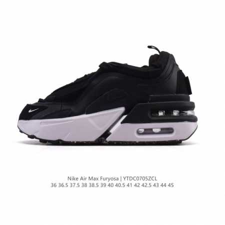 耐克 Nike Air Max Furyosa 男女子运动鞋气垫 厚底增高板鞋。采用灵感源自 90 年代疾速跑鞋的前卫外观，以新颖巧思大胆演绎时尚风范与舒适性能 - 点击图像关闭