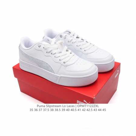 彪马 Puma 彪马跑步鞋 历久弥新的复古感，Puma Slipstream Laces 低帮耐磨新款 厚底增高皮面运动休闲鞋。全新款 Slipstream L - 点击图像关闭