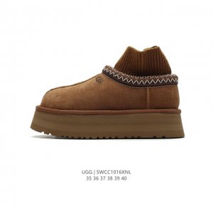 公司级 Ugg 中帮靴子 雪地靴 俏皮可爱的百变造型， 美国轻奢品牌ugg 平底系列冬季羊毛一体雪地休闲保暖毛毛家居包头棉鞋。官方同步包装 检验标 材料采用原厂