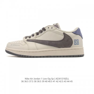 真标 耐克 Nike Air Jordan 1 Low Og Sp Military Blue Aj1乔1倒勾 2025年新款 低帮篮球鞋 Aj1 乔丹1代 A
