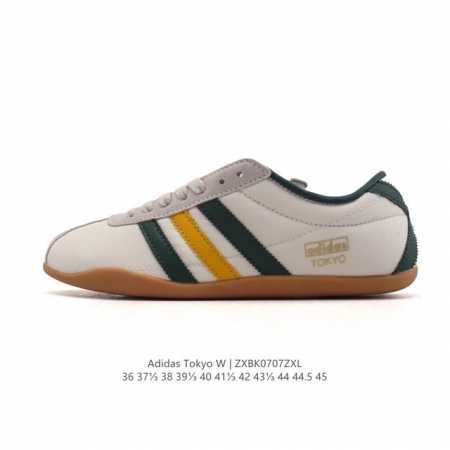 阿迪达斯 Adidas Originals Tokyo 经典舒适 防滑耐磨 低帮 板鞋 男女款 蓝色一双封神｜复古薄底鞋美到犯规啦薄底鞋是今年的流行趋势，这双T - 点击图像关闭