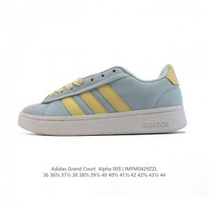 新品 阿迪达斯 Adidas男女Grand Court Alpha 00S网球鞋 舒适百搭小白鞋 防滑耐磨 低帮 板鞋 阿迪达斯中性四季款网球训练鞋 Jr054