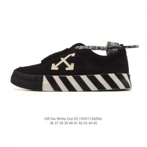 公司级 独家实拍Off-White Out Of Office 低帮系带时尚板鞋 厚底增高小白鞋 街头运动元素 双色设计 标志性Arrows图案标志性Zipti