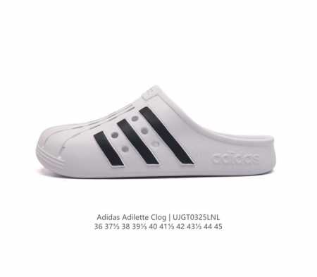 阿迪达斯adidas Adilette Clog夏季时尚舒适男女士包头凉拖鞋 高品质 厚底增高一字拖鞋沙滩鞋 休闲运动拖鞋 脚极感致舒适 类型 男女鞋 货号 H - 点击图像关闭