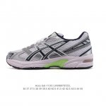 Asics 亚瑟士 新款情侣健步减震复古鞋Gel-1 男女时尚透气运动潮流耐磨休闲鞋 。选用网眼与皮革相接，复古而富有层次感。网布搭配银色金属感线条，虎爪 Lo