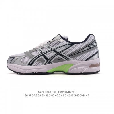 Asics 亚瑟士 新款情侣健步减震复古鞋Gel-1 男女时尚透气运动潮流耐磨休闲鞋 。选用网眼与皮革相接，复古而富有层次感。网布搭配银色金属感线条，虎爪 Lo