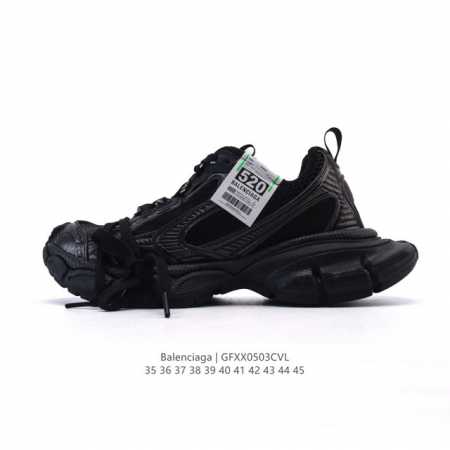 公司级 巴黎世家 Balenciaga 3Xl Sneakers 巴黎世家 十代网布系带低帮走秀复古老爹运动鞋 透气网纱 网面 材料和聚氨酯 磨损效果 鞋头边缘 - 点击图像关闭