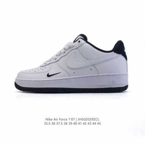 耐克 Nike Air Force 1 '07 Low 空军一号含气垫 小白鞋 低帮百搭厚底增高休闲运动板鞋。柔软、弹性十足的缓震性能和出色的中底设计，横跨复古