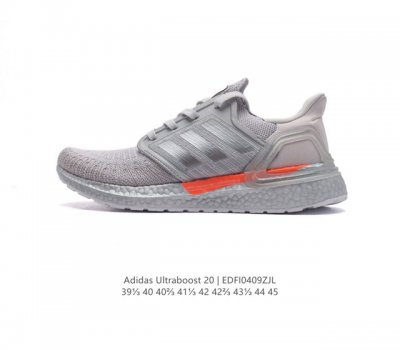 阿迪达斯 Adidas Ultraboost 20 Shoes 运动休闲跑步鞋 休闲实用织物网面慢步鞋，无论长途跑步还是外出办事，穿上这款新鲜演绎的adidas