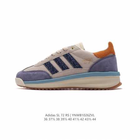 阿迪达斯Adidas SL 72 SHOES 经典复古薄底运动鞋 T头鞋 三叶草复古休闲跑步鞋休闲运动鞋 这款经典运动鞋携复古型格，来访你的活力日常 采用舒爽尼 - 点击图像关闭