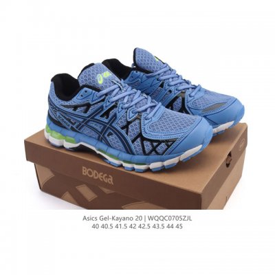 新品公司级 Asics 亚瑟士 2025年新款Gel-Kayano 20跑步鞋 舒适运动耐磨透气 低帮 休闲越野城市通勤 缓震运动鞋男款支撑跑鞋 1203A38