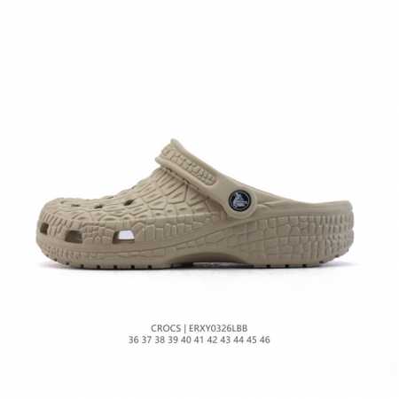 70 【新款】Crocs/卡骆驰 鳄鱼纹鞋面运动 休闲 沙滩 包头 拖鞋 经典洞洞鞋 家居凉拖鞋 一式两用！ Crocs的鞋子采用了其专利材料——Croslit - 点击图像关闭
