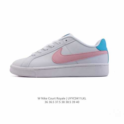 耐克 Nike 男女鞋秋冬季Court Royale Ac运动鞋休闲鞋板鞋 百搭小白鞋，焕新演绎元年款设计，塑就复古网球风范。鞋款承袭简洁线条、经典系带系统和醒