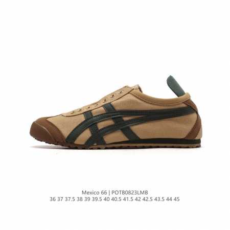 Asics 亚瑟士 男女鞋真标半码制 日产经典老牌-鬼塚虎 Onitsuka Tiger Mexico 66经典墨西哥系列复古经典百搭板鞋帆布休闲运动鞋慢跑鞋。 - 点击图像关闭