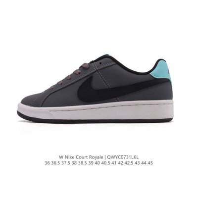 耐克 Nike 男女鞋秋季Court Royale Ac运动鞋休闲鞋板鞋 百搭小白鞋，焕新演绎元年款设计，塑就复古网球风范。鞋款承袭简洁线条、经典系带系统和醒目