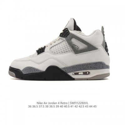 公司级 耐克 Nike Air Jordan 4 Retro Og迈克尔 乔丹Aj4代乔4 低帮复古休闲运动文化篮球鞋。秉承轻量化的速度型篮球鞋设计思想完成设计