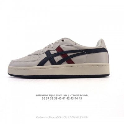 新品 Onitsuka Tiger Gsm Sd鬼冢虎运动板鞋 经典Gsm Sd男女款休闲鞋 减震耐磨 低帮 板鞋 男女同款，巨巨巨巨巨百搭的小虎子，穿够了薄底