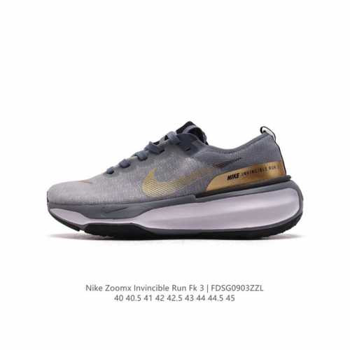 真标 耐克 Nike Zoomx Invincible Run Fk 3 机能风格运动鞋 厚底增高老爹鞋，最新一代的invincible 第三代来了！首先鞋面采