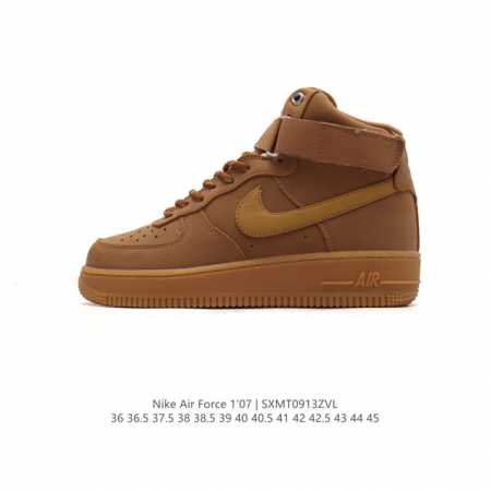 耐克 Nike Air Force 1 '07 Low 空军一号含气垫 高帮百搭厚底增高休闲运动板鞋。柔软、弹性十足的缓震性能和出色的中底设计，横跨复古与现代的 - 点击图像关闭
