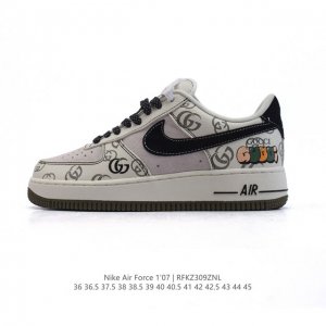 210 公司级 Af1耐克 Nike Air Force 1 ‘07 Low 空军一号 Gucci联名 厚底增高百搭运动板鞋 原楦头原纸板 打造纯正空军版型，专