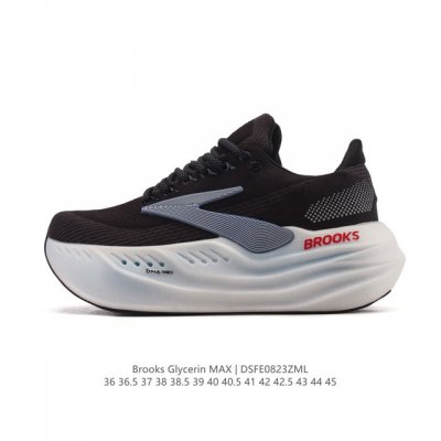 新品公司级 布鲁克斯 Glycerin Max 超级甘油:舒适的增高神器！Brooks Glycerin Max是一款极具突破性的顶级缓震运动跑鞋，由百年专业跑