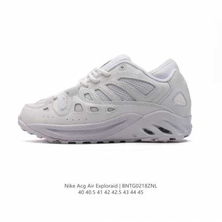 新品公司级 耐克Nike男子气垫跑步鞋 Nike Acg Air Exploraid Ash Green 系带 减震耐磨 低帮 户外功能鞋 男款 复古风格：Ac - 点击图像关闭